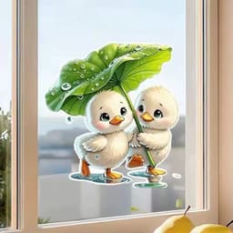 Decal Dán Xe Máy, Ô Tô  Hình Đôi Bạn Gái Chibi Cưỡi Vespa Dễ Thương Chống Thấm Nước 6