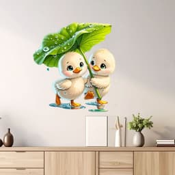 Decal Dán Xe Máy, Ô Tô  Hình Đôi Bạn Gái Chibi Cưỡi Vespa Dễ Thương Chống Thấm Nước 2