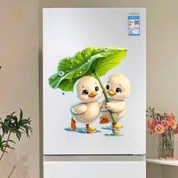 Decal Dán Xe Máy, Ô Tô  Hình Đôi Bạn Gái Chibi Cưỡi Vespa Dễ Thương Chống Thấm Nước 4
