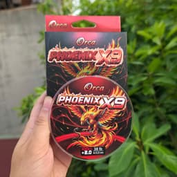HOT HOT  --- Dòng Dây PE ORCA Phoenix X9 - ( Phượng Hoàng Lửa )  Dây được hình thành từ chất liệu 100% UHMW Polyethylene 6