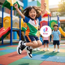 Giày Thể Thao Trẻ Em Quai Dán, Đế Êm Chống Trơn, Giày Sneaker Cho Bé Trai Bé Gái Đi Học Đi Chơi [G3] 5