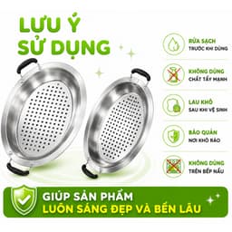 Khay Cá Chép Om Dưa Inox Dùng Bếp Từ Bếp Gas GD77 - Bộ Khay Cá Chép Om Dưa Inox 304 Chống Gỉ 9