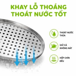Khay Cá Chép Om Dưa Inox Dùng Bếp Từ Bếp Gas GD77 - Bộ Khay Cá Chép Om Dưa Inox 304 Chống Gỉ 3