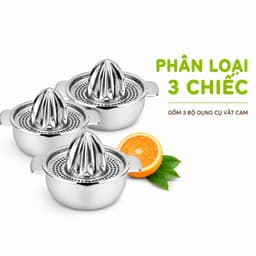 Bộ Vắt Cam Inox 304 Cao Cấp, Dụng Cụ Ép Cam Thủ Công GD116 - Ca Vắt Cam Chanh Inox Lọc Hạt Và Bã 9
