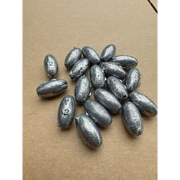 100G Chì Câu Cá Hình Bầu Dục Xuyên Tâm 7