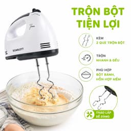 Máy Đánh Trứng Scarlett Công Suất 260W Cầm Tay GD122 - Máy Đánh Trộn Bột Làm Bánh Trộn Đều 5