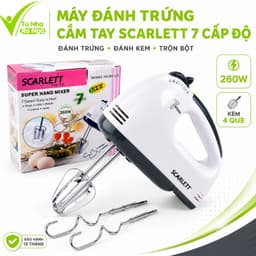 Máy Đánh Trứng Scarlett Công Suất 260W Cầm Tay GD122 - Máy Đánh Trộn Bột Làm Bánh Trộn Đều 1