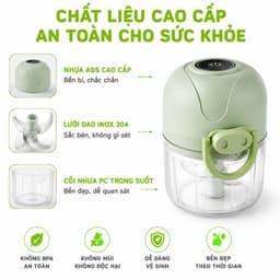 Máy Xay Tỏi Ớt Mini Cầm Tay Lưỡi Dao Sắc Bén Xay Nhuyễn GD139 - Máy Xay Tỏi Ớt Cầm Tay Mini Đa Năng 7