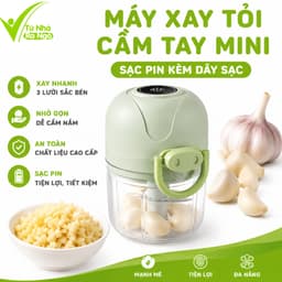 Máy Xay Tỏi Ớt Mini Cầm Tay Lưỡi Dao Sắc Bén Xay Nhuyễn GD139 - Máy Xay Tỏi Ớt Cầm Tay Mini Đa Năng 1