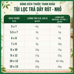 100 túi lọc trà, cà phê, thảo dược,thực phẩm vải không dệt TÚI CÓ DÂY RÚT dùng 1 lần giá tốt Mixmore 6