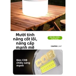 Đèn Lồng Cắm Trại Năng Lượng Mặt Trời LED Có Thể Sạc Lại Chống Nước Đèn Pin Ngoài Trời, Đèn Khẩn Cấp 7
