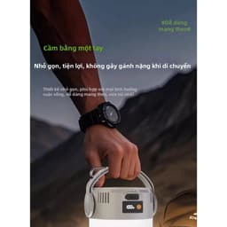 Đèn Lồng Cắm Trại Năng Lượng Mặt Trời LED Có Thể Sạc Lại Chống Nước Đèn Pin Ngoài Trời, Đèn Khẩn Cấp 6
