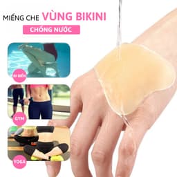 Miếng Dán Che Vùng Kín Dành Cho Bikini - Đồ Ôm Sát - Đồ Tập Silicone Dùng Nhiều Lần Lê NGọc 411 4