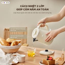 Ấm Siêu Tốc Bear EB-5H15D, 1.5Lit - 1500w, Ruột Inox 304 An Toàn, Hàng Chính Hãng 7