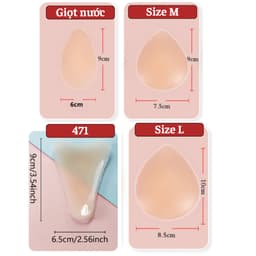 Miếng Dán Che Vùng Kín Dành Cho Bikini - Đồ Ôm Sát - Đồ Tập Silicone Dùng Nhiều Lần Lê NGọc 411 7