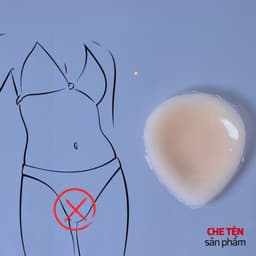 Miếng Dán Che Vùng Kín Dành Cho Bikini - Đồ Ôm Sát - Đồ Tập Silicone Dùng Nhiều Lần Lê NGọc 411 6