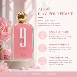 Nước hoa Afnan 9 Series AM/PM Pour Femme EDP (100ml) - Hương thơm hiện đại và nữ tính 2