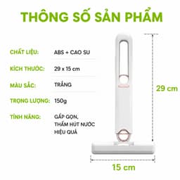 Cây Lau Bàn Bếp Tự Vắt Thông Minh Cầm Tay GD73 - Cây Vệ Sinh Bàn Bếp Gấp Gọn Thấm Hút Nước Tốt 3