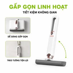 Cây Lau Bàn Bếp Tự Vắt Thông Minh Cầm Tay GD73 - Cây Vệ Sinh Bàn Bếp Gấp Gọn Thấm Hút Nước Tốt 5