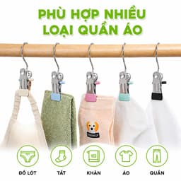 Móc Phơi Đồ Lót Chống Gió Tiện Lợi Kẹp Đơn Inox GD84 - Móc Kẹp Inox Treo Tất Vớ Chịu Lực Chống Gỉ 7