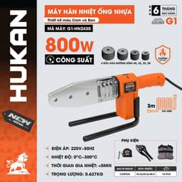 Máy hàn ống nhựa HUKAN G1-HN2430, Điều chỉnh nhiệt 0 - 300 độ C, Công suất lớn 900W - Chính Hãng 5