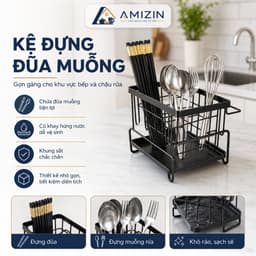 KỆ ĐỂ ĐỒ RỬA CHÉN BÁT MẠ KẼM, KỆ NHÀ BẾP TIỆN ÍCH 1