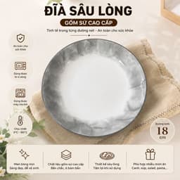 Set Bộ Bát Đĩa Ăn Cơm Gia Đình Gốm Sứ Bát Tràng Họa Tiết Vân Đá 25 Chi Tiết Chuẩn Hàng Đẹp 4