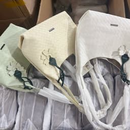 BST Charm Hoa - Túi Da Đan Tote Charm Hoa Quai Đôi Vintage Siêu Xinh 8