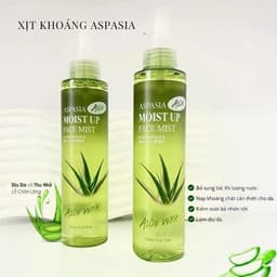 Xịt Khoáng Aspasia Moist Up Face Mist Nha Đam 150ml 8