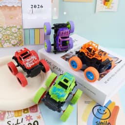 Bộ 4 xe đồ chơi ô tô địa hình xoay 360 độ, phát triển khả năng vận động cho bé. 3