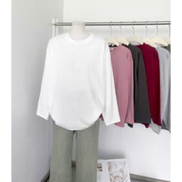Áo thun YUSTUDIO3158, áo thun tay dài form rộng chất cotton khô, áo thu đông mẫu Trơn Tay Dài 2