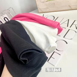 Áo thun YUSTUDIO3158, áo thun tay dài form rộng chất cotton khô, áo thu đông mẫu Trơn Tay Dài 9