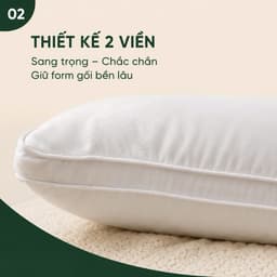 Gối Nằm Lông Vũ Nhân Tạo Aniva Bedding Cao Cấp 40x60cm 45x65cm Êm Ái Đàn Hồi Tốt Không Xẹp Lún 3