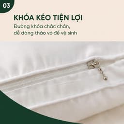 Gối Nằm Lông Vũ Nhân Tạo Aniva Bedding Cao Cấp 40x60cm 45x65cm Êm Ái Đàn Hồi Tốt Không Xẹp Lún 4