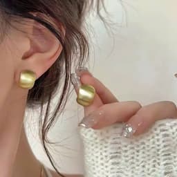Bông Tai/Khuyên Tai Nữ Mạ Vàng Cổ Điển Phong Cách Hàn Quốc - Quà Tặng Vibe Ocean Charm, Đơn Giản Sang Trọng 5