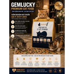 Hạt Gemlucky Thức ăn hạt cao cấp dành cho mèo mọi lứa tuổi Mix 8 Toping 4