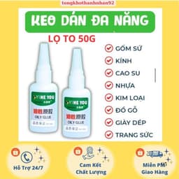 ( Hoả Tốc ) Combo 3 Lọ Keo Dán OILY GLUE Đa Năng Gấp 50 Lần Keo Thông Thường, Dính Chắc Trên Mọi Bề Mặt Chất Liệu 2