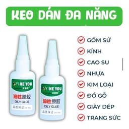 ( Hoả Tốc ) Combo 3 Lọ Keo Dán OILY GLUE Đa Năng Gấp 50 Lần Keo Thông Thường, Dính Chắc Trên Mọi Bề Mặt Chất Liệu 4