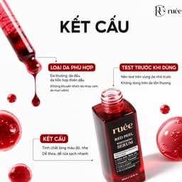 Serum peel tái tạo và làm sáng da RUÉE Red Peel Whitening Serum 30ml - Chính hãng Hàn Quốc 6