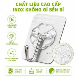 Vỉ 9 Móc Dán Tường Chịu Lực Treo Chìa Khóa GD195 - Miếng Dán Tường Treo Quần Áo Chịu Lực Siêu Dính 7