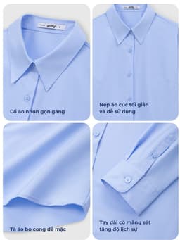 Áo sơ mi nữ Yody dài tay dáng regular, vải lụa nến chống nhăn TRA - WOSH26A007 3