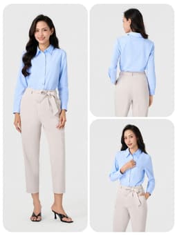 Áo sơ mi nữ Yody dài tay dáng regular, vải lụa nến chống nhăn TRA - WOSH26A007 6