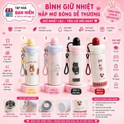 Xcup Bình Giữ Nhiệt 600ml Inox 316 Chống Gỉ Sét Phong Cách Hoạt Hình Dễ Thương 1