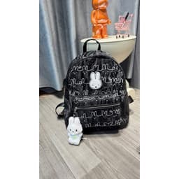 Balo Nữ Size 40 Thỏ Bunny Dễ Thương – Balo Đi Học Chống Nước Form Lớn Đựng Laptop 15.6 Inch, Nhiều Ngăn 3