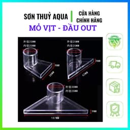 Mỏ vịt lắp đầu Out - Đầu thổi luồng máy lọc- lắp vào đầu máy bơm bể cá - Thổi luồng 1