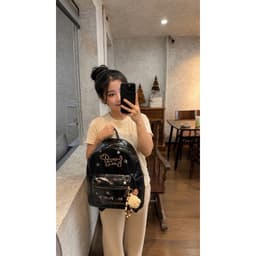 Balo Nữ Thêu Chữ Hi Puppy Size 40 Cao Cấp – Balo Đi Học Đựng Laptop 15.6 Inch Form Lớn Chống Nước Phong Cách Hàn Quốc 8