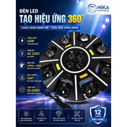 Đèn Moving 8 cánh NIKA 28 mắt LED điều khiển từ xa cảm ứng theo nhạc cho sân khấu, bar, karaoke 3