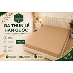 Ga Thun Lẻ Hàn Quốc Aniva Bedding Cao Cấp – Ga Bọc Nệm Bo Chun Ôm Sát Nệm Mềm Mịn Thoáng Mát Đủ Size 1