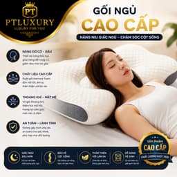 Gối Ngủ Chống Đau Cổ Vai Gáy Dệt Kim Lõi Bông Xơ Cao Cấp [ Hàng Nhập Khẩu ] 1