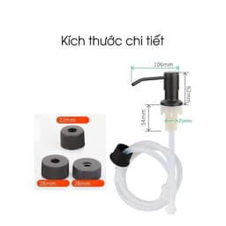 Vòi Bơm Nước Rửa Chén Gắn Bồn Rửa – Bộ Đầu Vòi Hút Nước Rửa Bát Lắp Âm Bồn Inox ABS Tiện Lợi 4